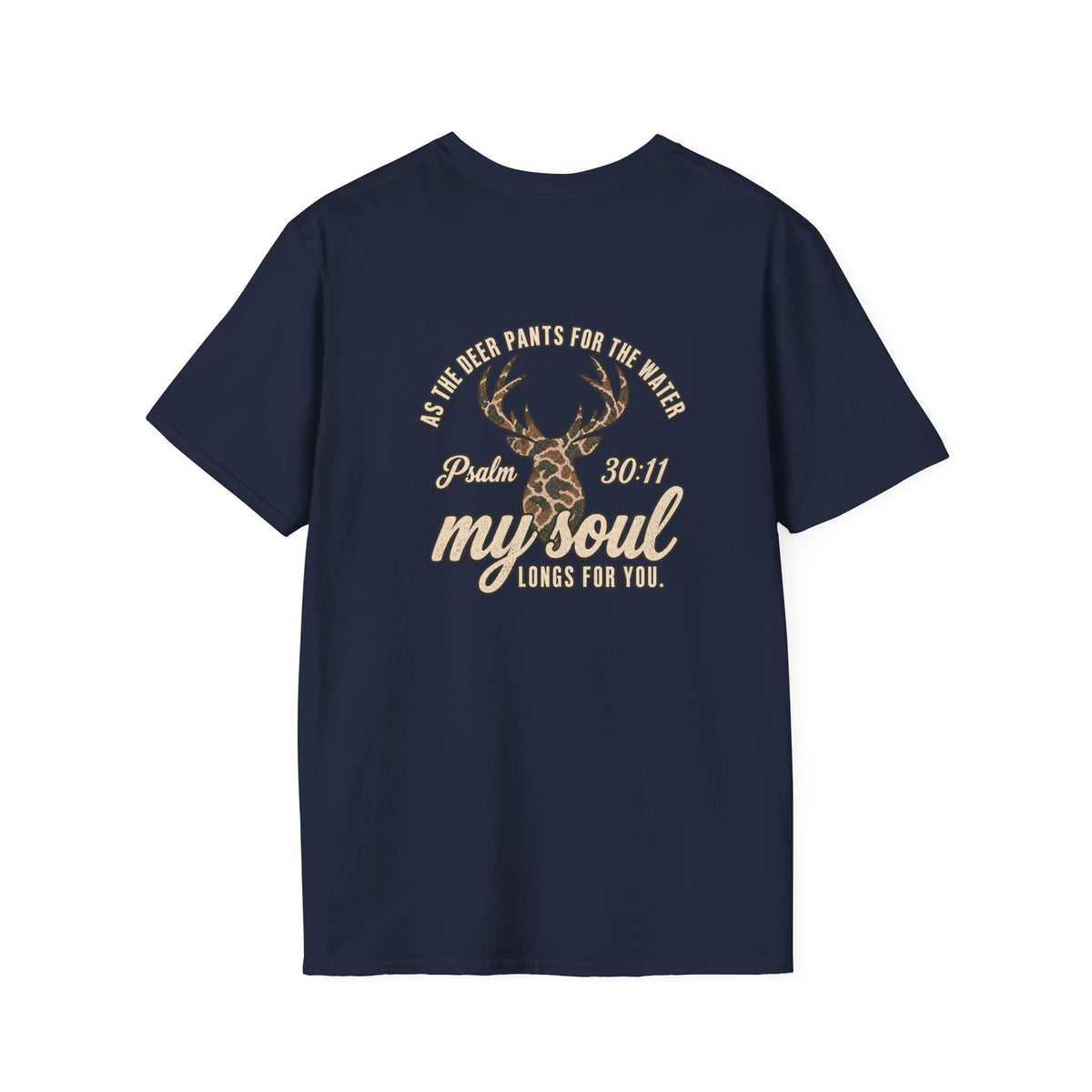 Deer Skull Antler TShirt  Rustic Buck Graphic Tee for Outdoorsmen