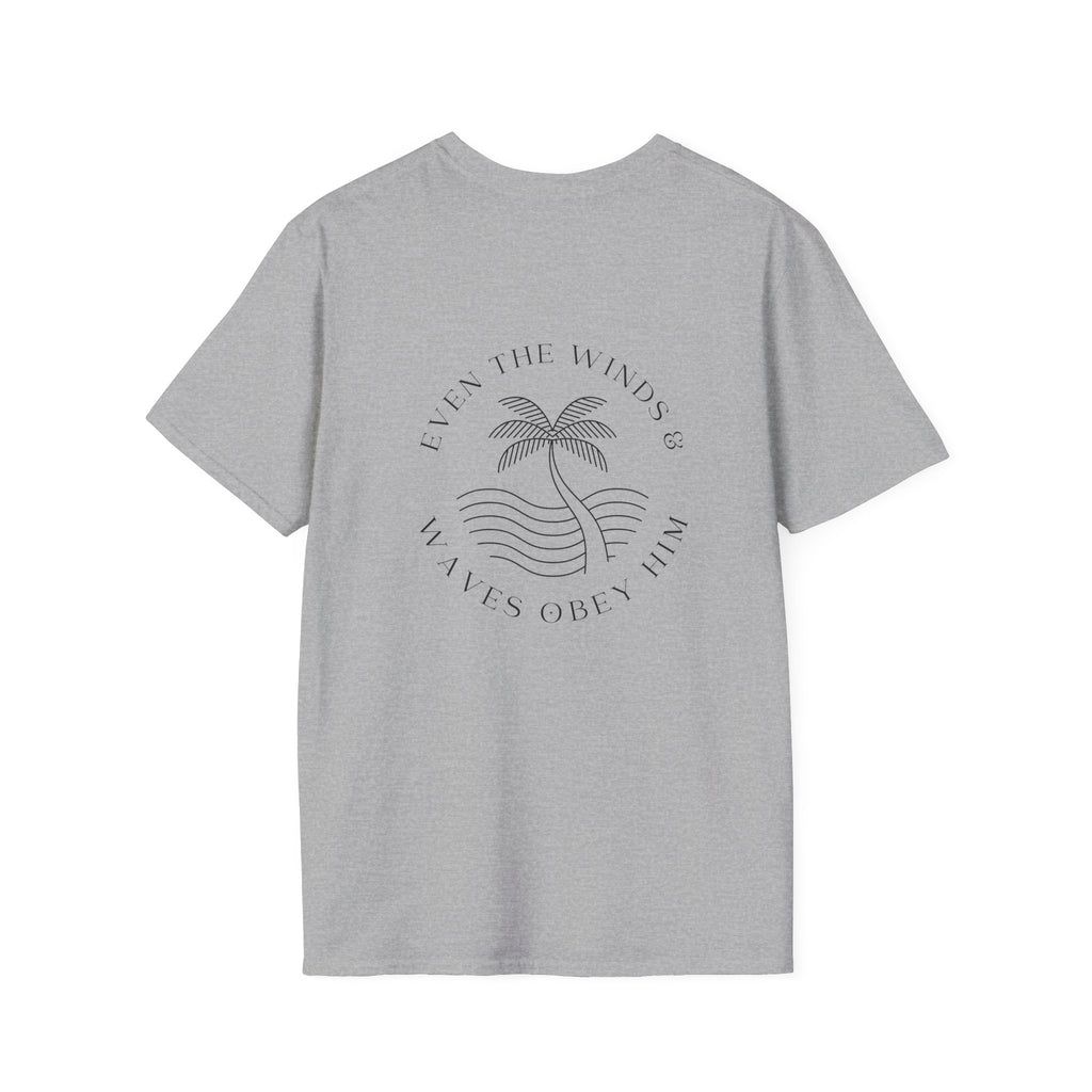 Palm Wave Minimalist T-Shirt — Christian