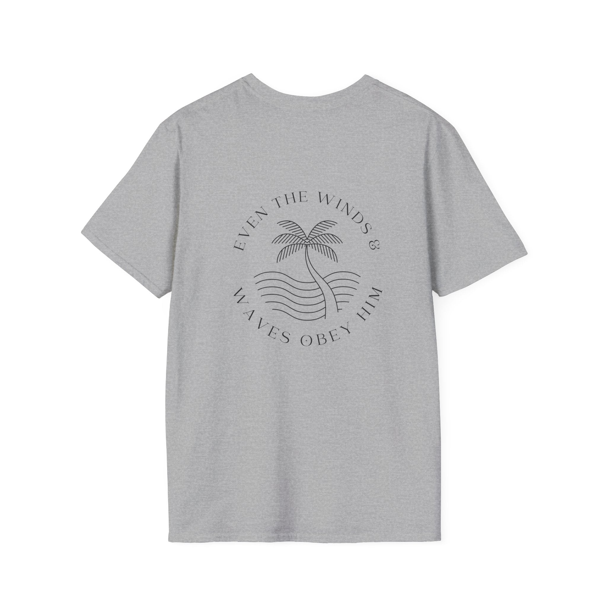 Palm Wave Minimalist T-Shirt — Christian