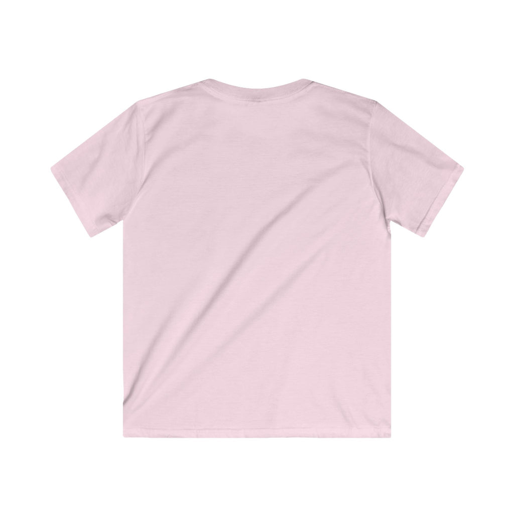 Kids Tee — "Let Them Praise His Name With Dancing" Pink Ballerina Psalm 149:3 Christian Shirt