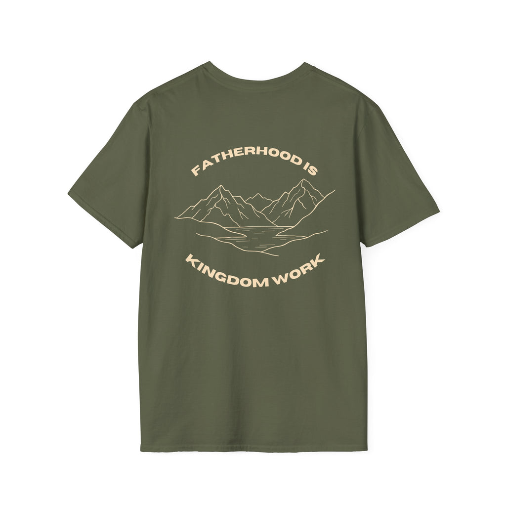 Proverbs 22:6 Fatherhood is Kingdom Work Men’s T-shirt
