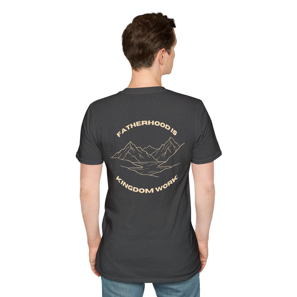 Proverbs 22:6 Fatherhood is Kingdom Work Men’s T-shirt