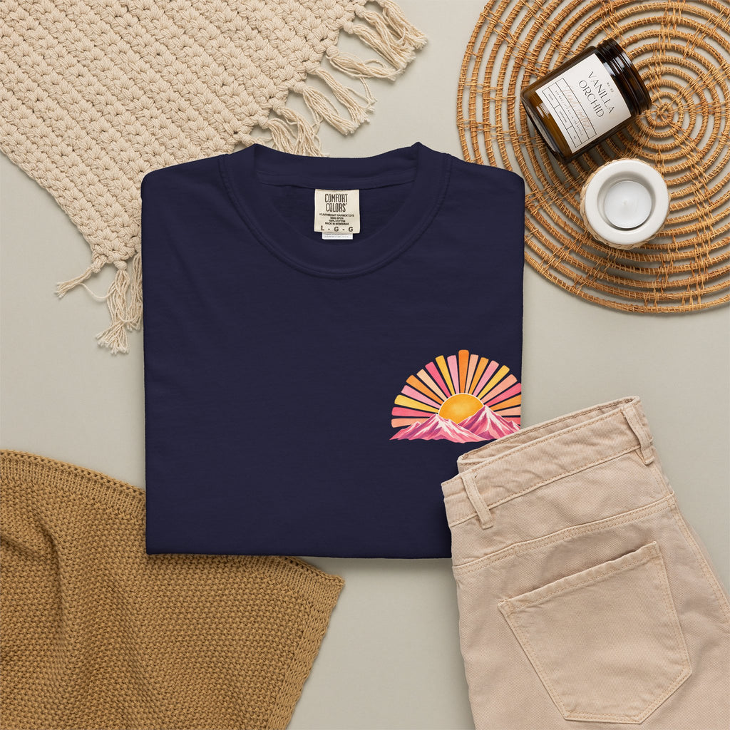 Walk in His Light T‑Shirt — Christian Sunrise Nature Tee