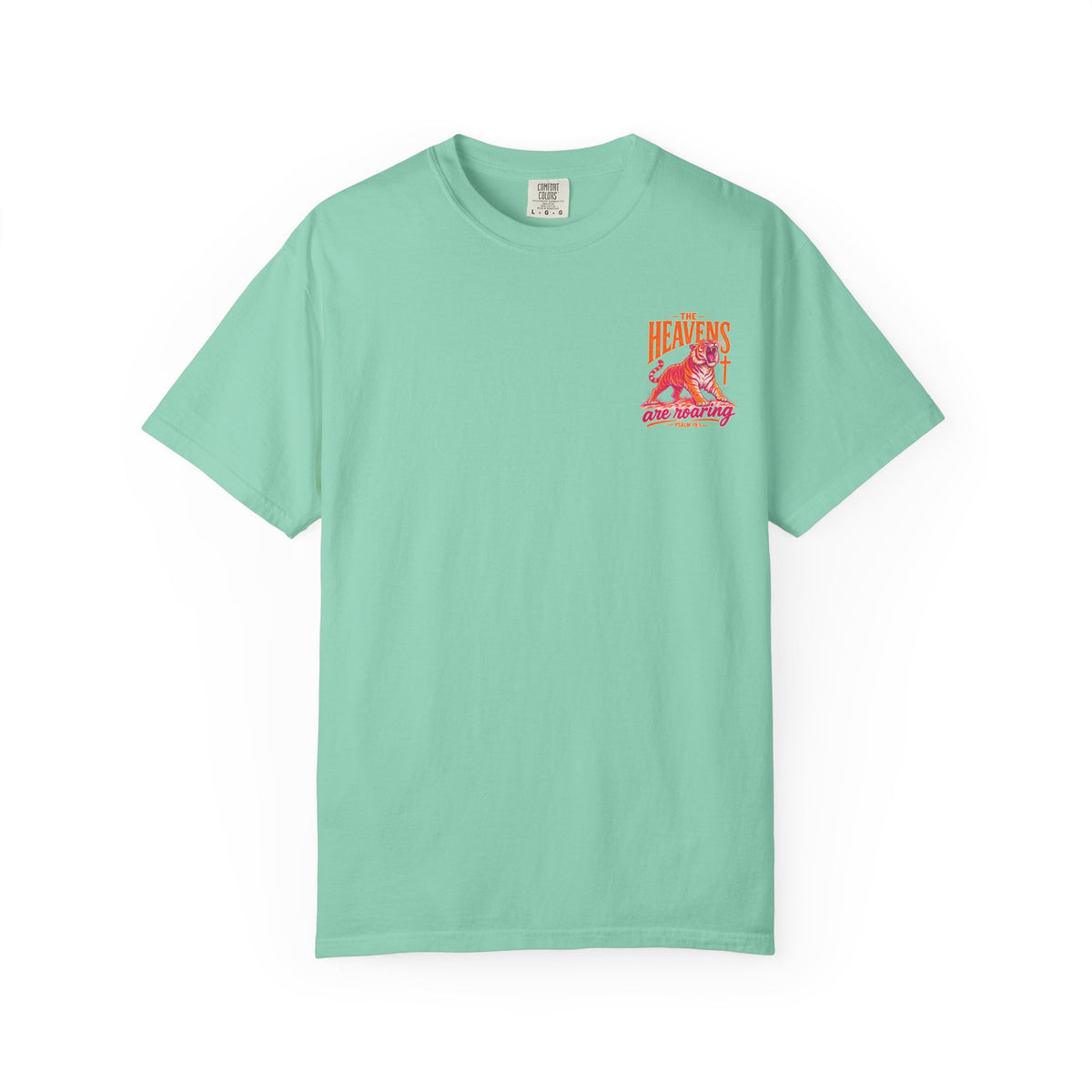 T-Shirt — “The Heavens Are Roaring” Tiger Psalm 19:1 Graphic Tee