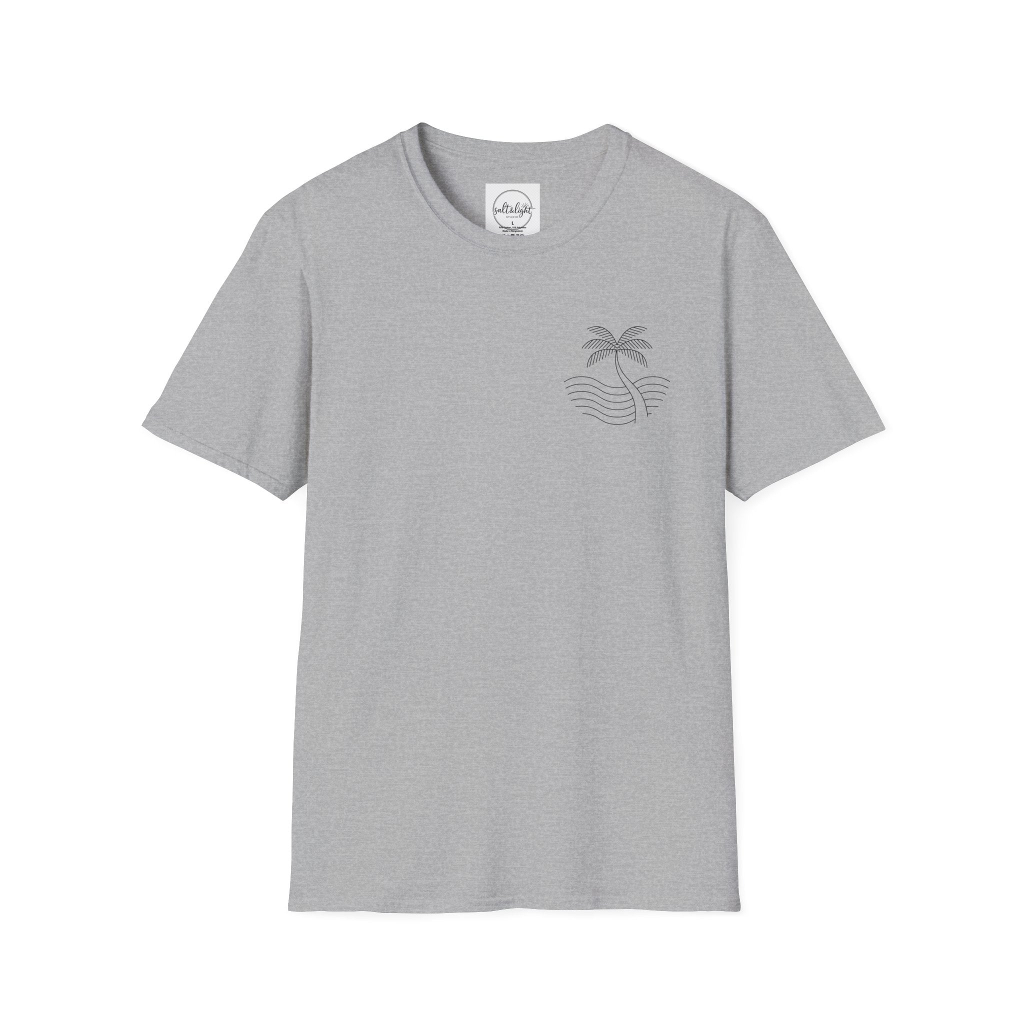 Palm Wave Minimalist T-Shirt — Christian