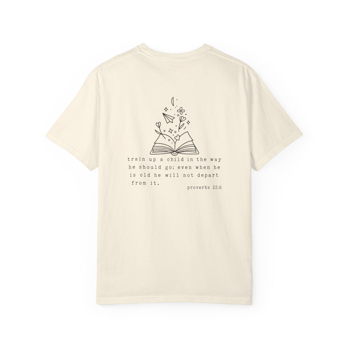 Homeschool Mama Tee — Proverbs 25:11 Inspirational Book & Flower Graphic T-Shirt