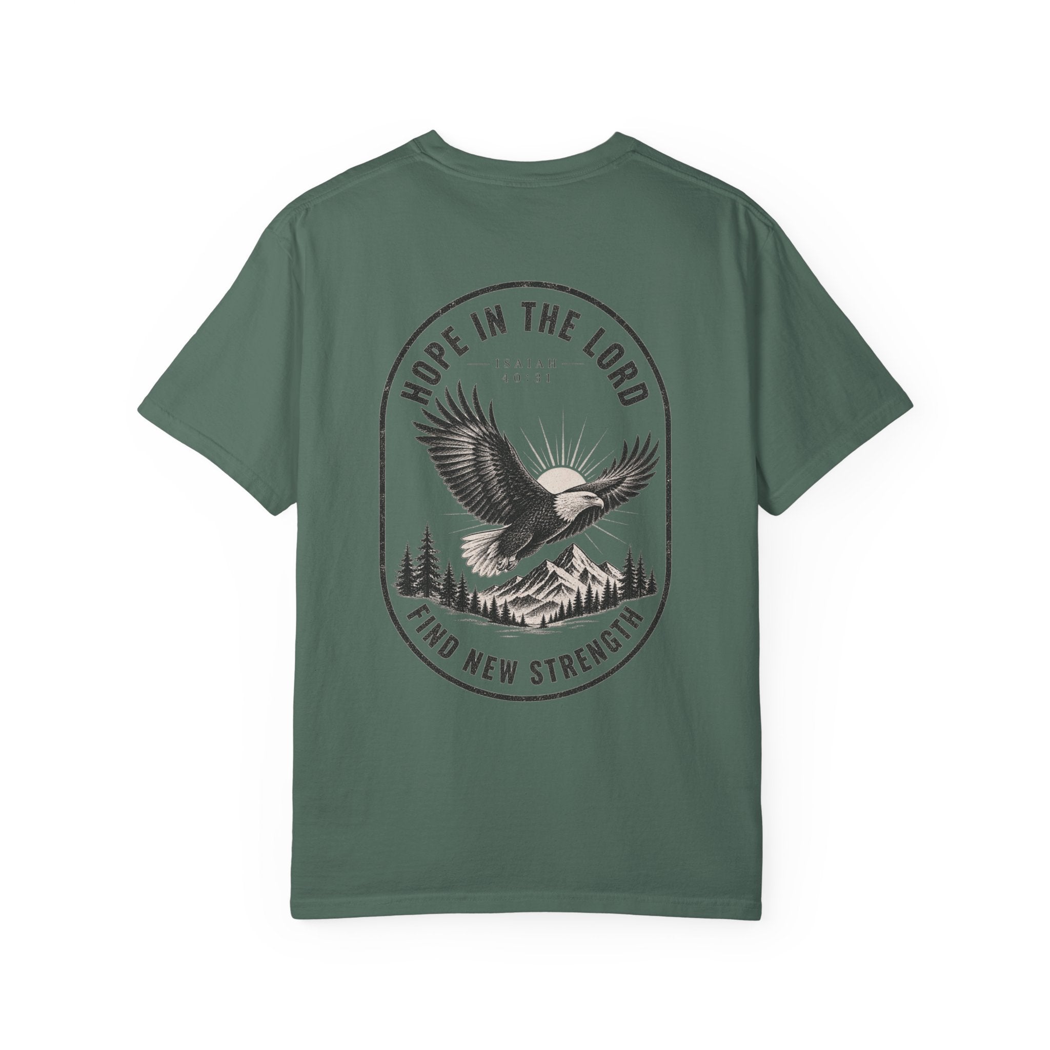 Hope in the Lord Eagle T-Shirt — 'Find New Strength' Christian Graphic Tee