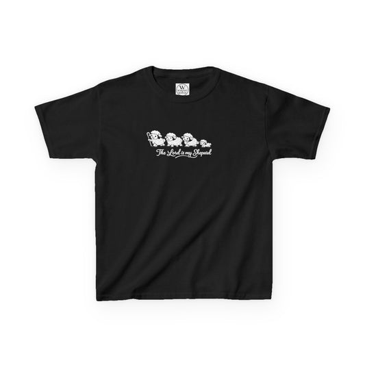 Kids T-Shirt — Cute Line Art Sheep "The Whole Herd"