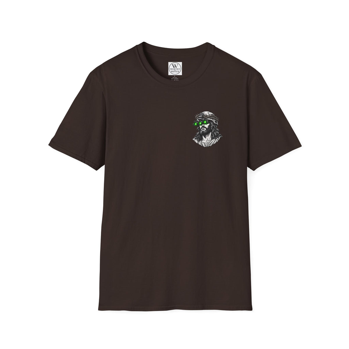 Night Vision Jesus T-Shirt — Retro Neon God Graphic Tee
