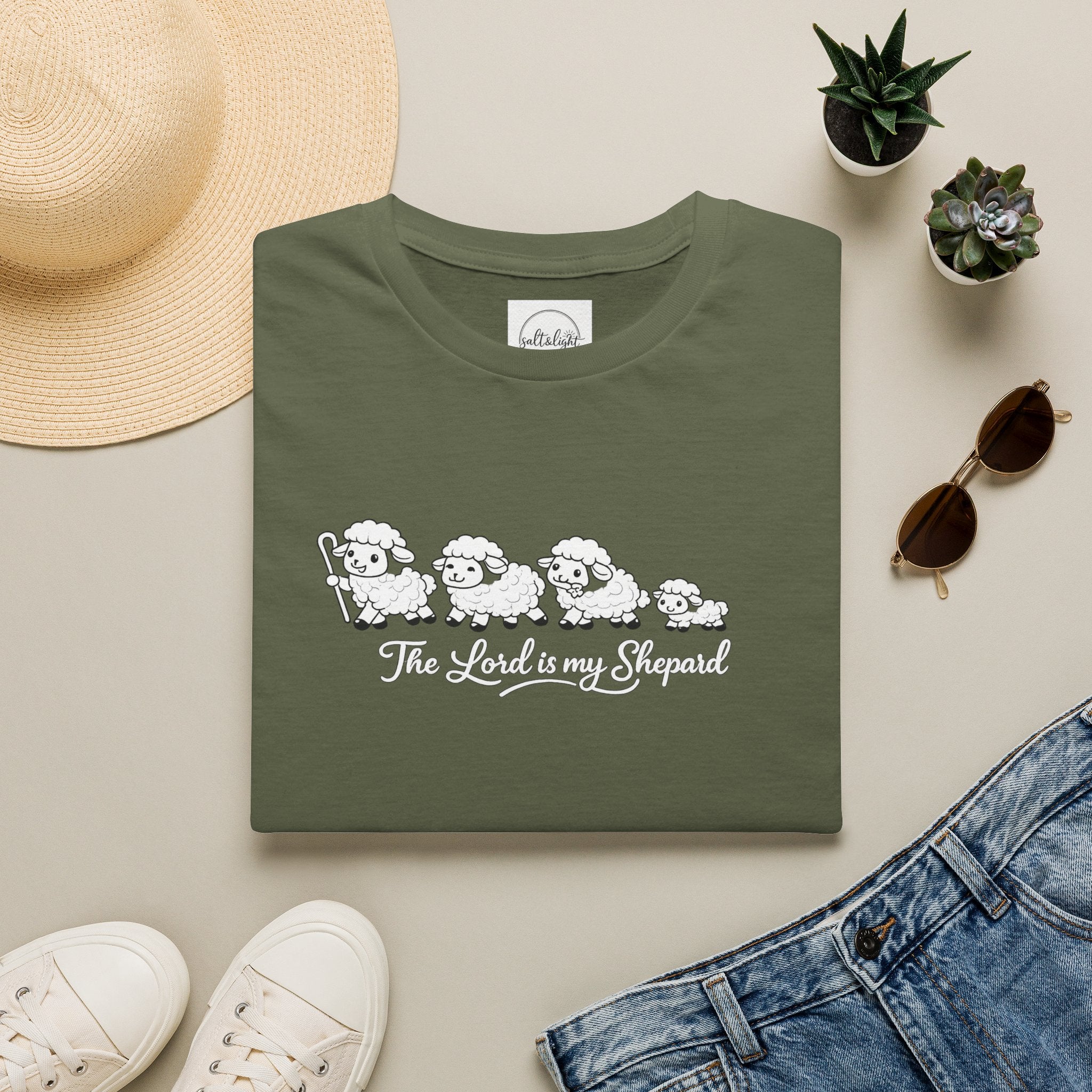 The Lord Is My Shepherd – Psalm 23 Christian Sheep Shirt, Faith Based