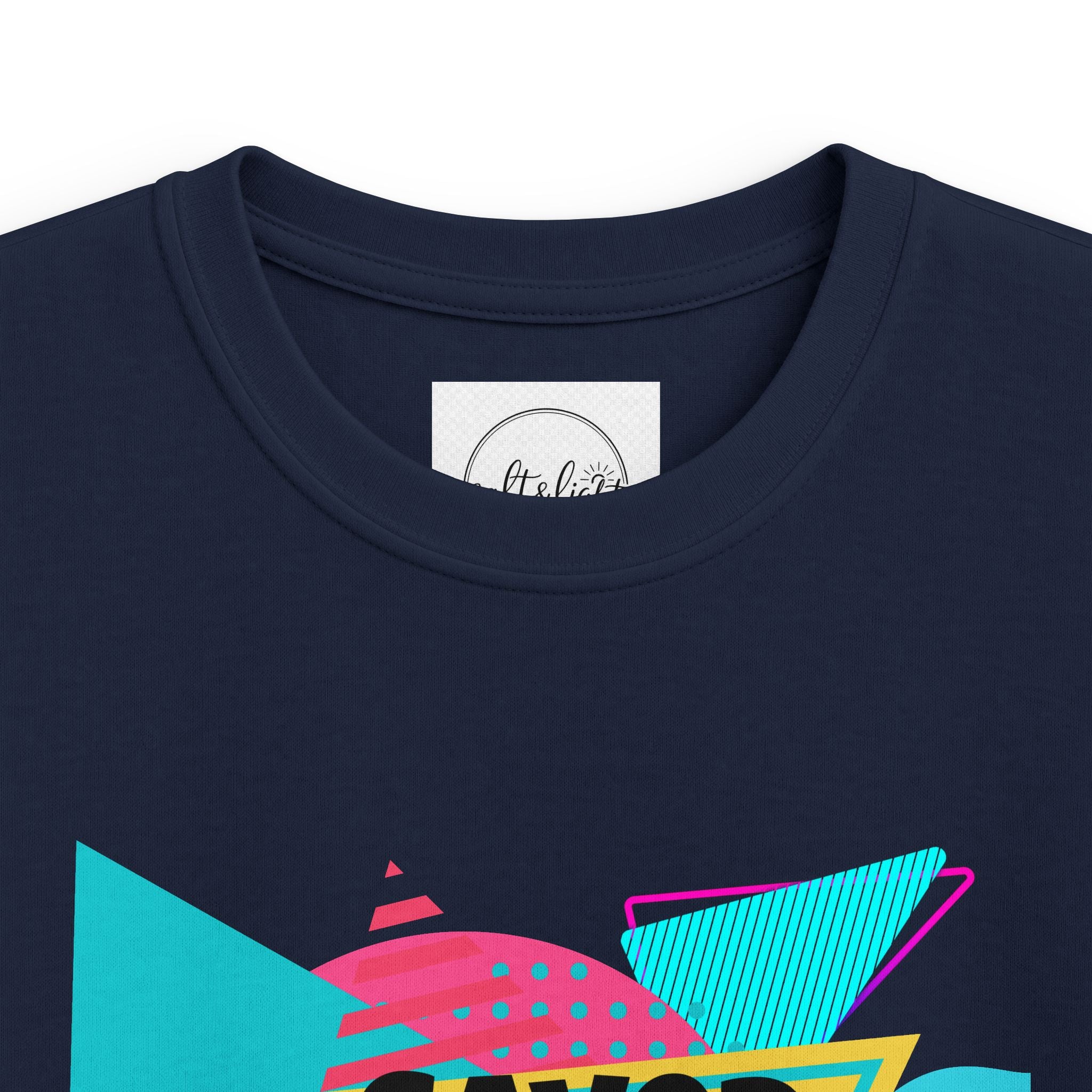 Kids Tee — Retro 'Saved by the Lord' Christian Graphic Shirt
