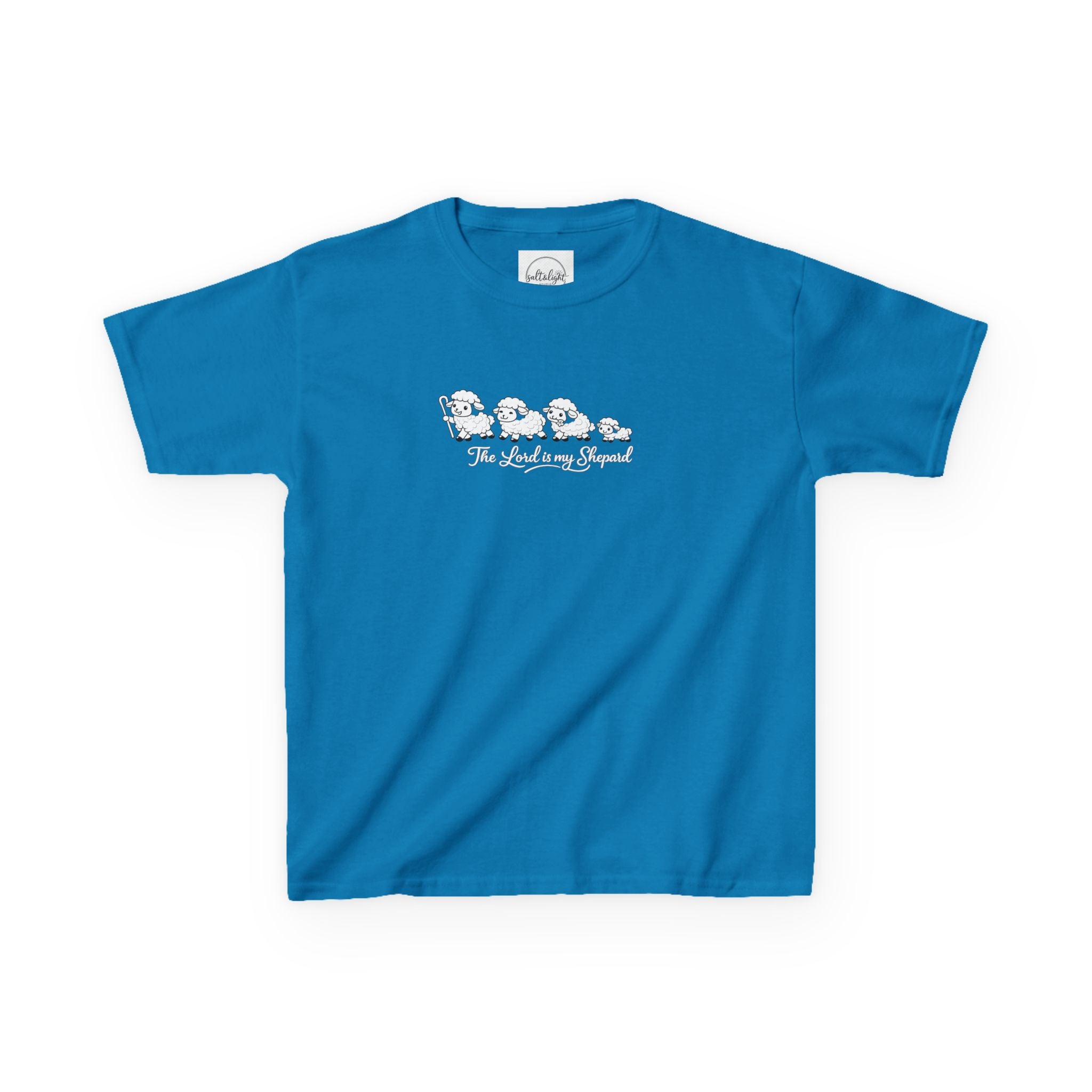 Kids T-Shirt — Cute Line Art Sheep "The Whole Herd"