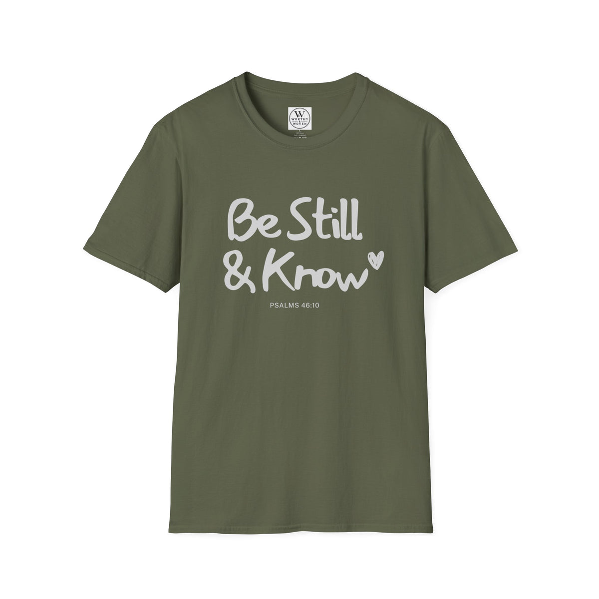 T-Shirt — "Be Still & Know" Inspirational Relaxed Tee
