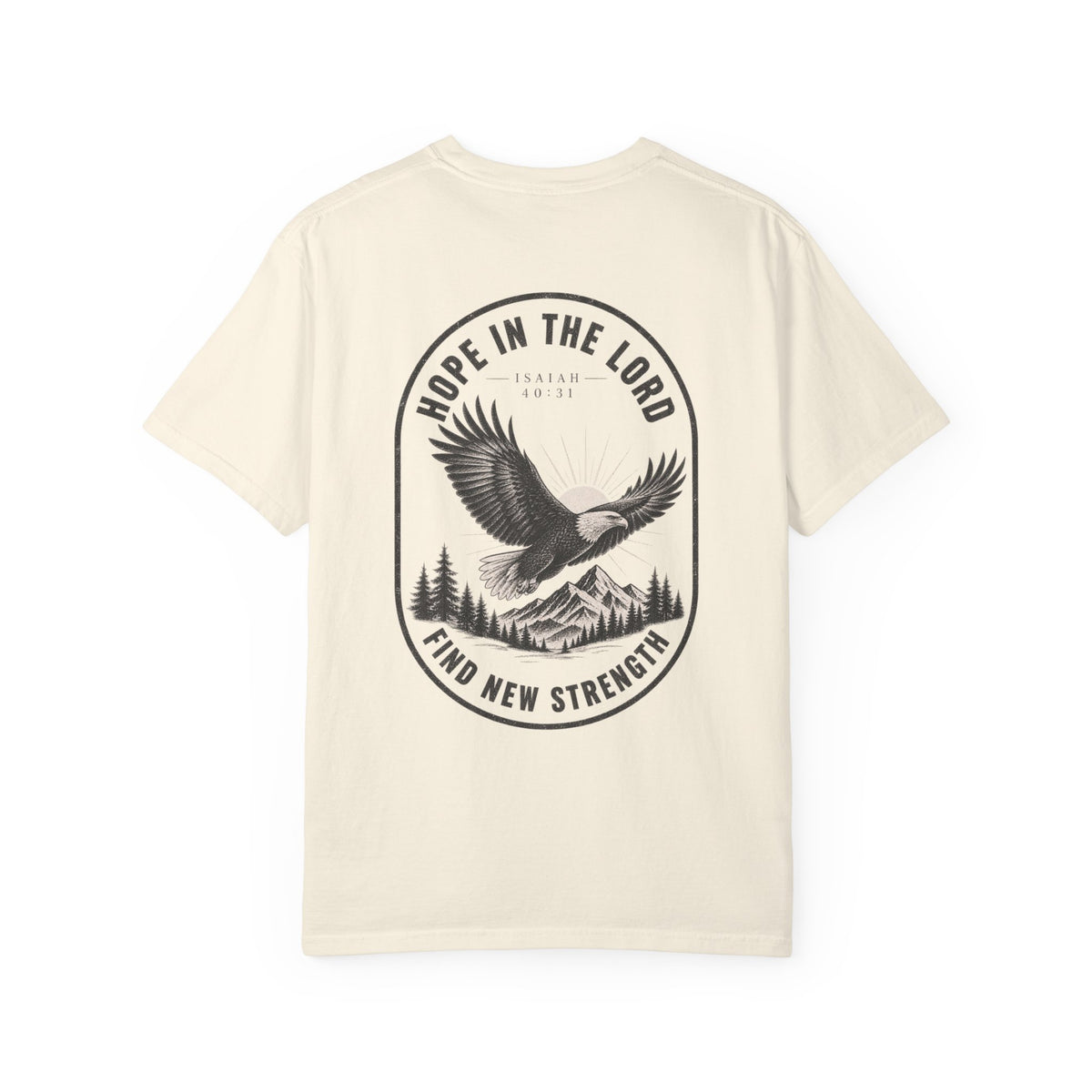 Hope in the Lord Eagle T-Shirt — 'Find New Strength' Christian Graphic Tee