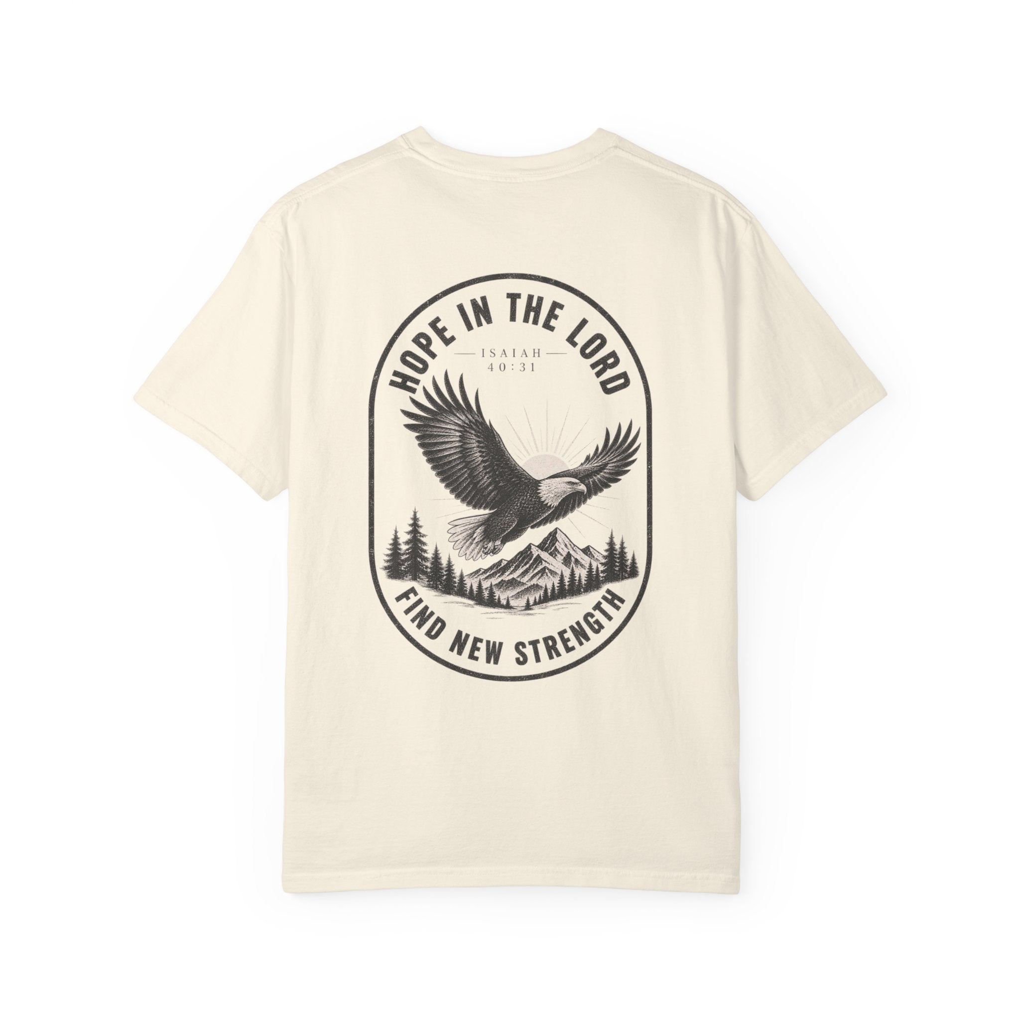 Hope in the Lord Eagle T-Shirt — 'Find New Strength' Christian Graphic Tee