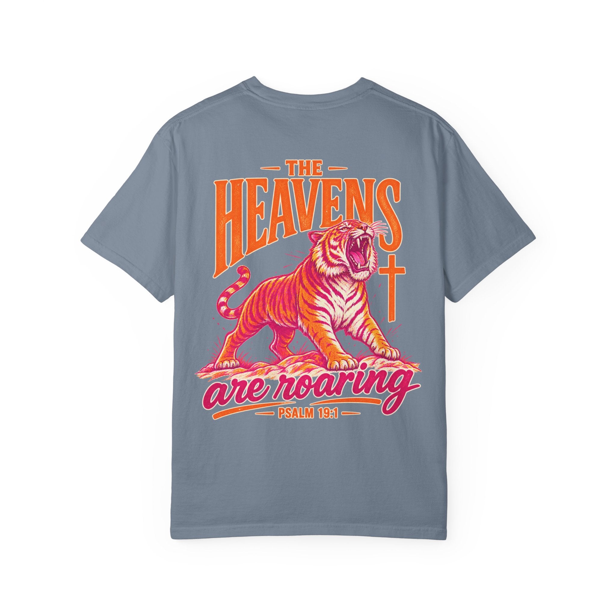 T-Shirt — “The Heavens Are Roaring” Tiger Psalm 19:1 Graphic Tee
